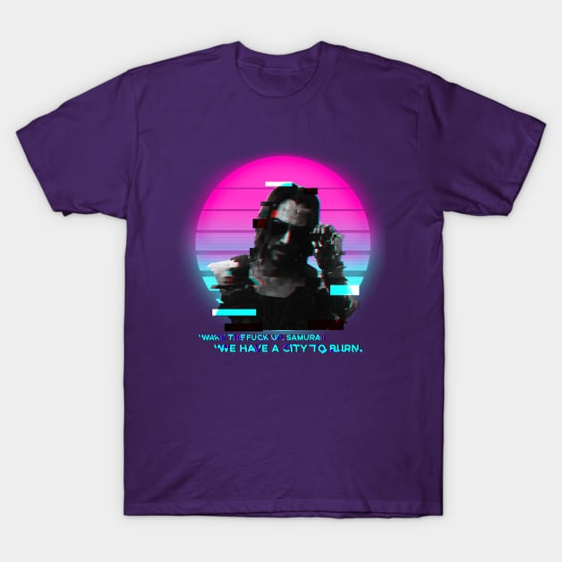 Cyberpunk Keanu Reeves T-Shirt by TeeDraw